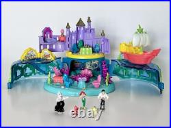 Polly Pocket Disney Ariel Under Sea Kingdom Little Mermaid COMPLETE 5 Figures