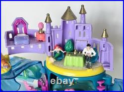 Polly Pocket Disney Ariel Under Sea Kingdom Little Mermaid COMPLETE 5 Figures