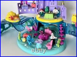 Polly Pocket Disney Ariel Under Sea Kingdom Little Mermaid COMPLETE 5 Figures