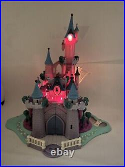 Polly Pocket Disney Cinderella Castle 100% COMPLETE Lights Up
