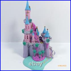 Polly Pocket Disney Cinderella Castle 100% COMPLETE Lights Up + 8x Figures