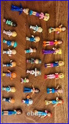 Polly Pocket Doll Baby Figure Lot For Vintage Bluebird Compacts 28 Pcs