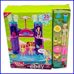 Polly Pocket Doll Set Wild Waves Castle Color Change Vintage Mattel 2003 New