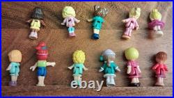 Polly Pocket Dolls Figure Lot For Vintage Bluebird Compacts 11 Pcs See Pics