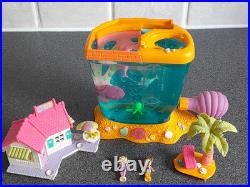 Polly Pocket Dolphin Island 2 original figures works 1996 vintage rare