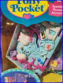 Polly Pocket Enchanted Storybook SPARKLING MERMAID Playset 1995 Vintage Bluebird