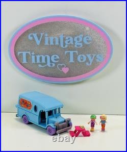 Polly Pocket FLOWER CAFE ON THE GO 1996 Vintage Bluebird 100% COMPLETE