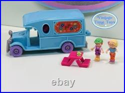 Polly Pocket FLOWER CAFE ON THE GO 1996 Vintage Bluebird 100% COMPLETE