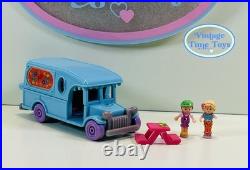 Polly Pocket FLOWER CAFE ON THE GO 1996 Vintage Bluebird 100% COMPLETE