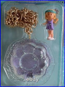 Polly Pocket FLUTTER FAIRY LOCKET Necklace 1993 Vintage Bluebird NIP MOC