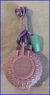 Polly Pocket FUZZY BUNNY Locket Vintage 1993 Bluebird Toys COMPLETE