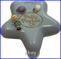 Polly Pocket Fashion Fun Light Blue Star Compact Bluebird c1992 Complete PlaySet