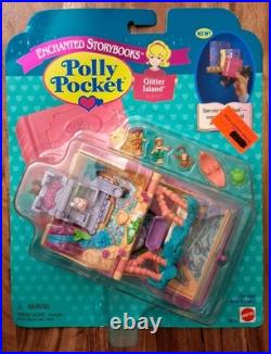 Polly Pocket GLITTER ISLAND Enchanted Storybooks 1996 Playset 14516 NRFP MIP