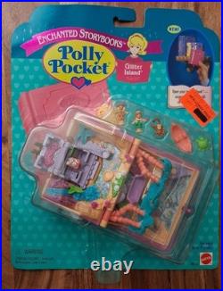 Polly Pocket GLITTER ISLAND Enchanted Storybooks 1996 Playset 14516 NRFP MIP