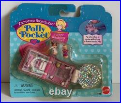 Polly Pocket GLITTER WEDDING Locket Playset 1995 Vintage Bluebird NIP NEW
