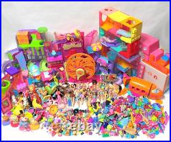 Polly Pocket HUGE LOT vintage dolls toys accessories Bluebird Mattel PollyWorld