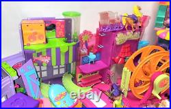 Polly Pocket HUGE LOT vintage dolls toys accessories Bluebird Mattel PollyWorld