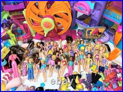 Polly Pocket HUGE LOT vintage dolls toys accessories Bluebird Mattel PollyWorld