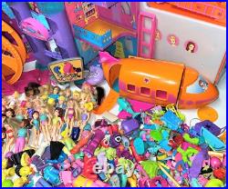 Polly Pocket HUGE LOT vintage dolls toys accessories Bluebird Mattel PollyWorld