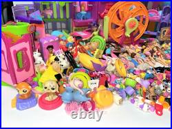 Polly Pocket HUGE LOT vintage dolls toys accessories Bluebird Mattel PollyWorld