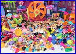 Polly Pocket HUGE LOT vintage dolls toys accessories Bluebird Mattel PollyWorld
