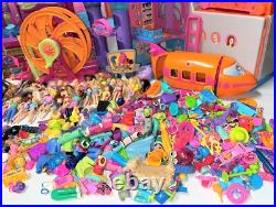 Polly Pocket HUGE LOT vintage dolls toys accessories Bluebird Mattel PollyWorld