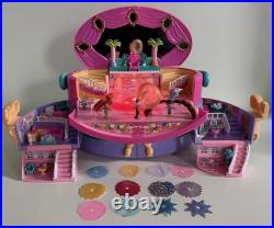 Polly Pocket Hat Box Light UP FASHION SHOW Playset 1995 Vtg Bluebird COMPLETE