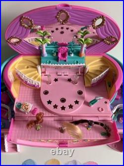 Polly Pocket Hat Box Light UP FASHION SHOW Playset 1995 Vtg Bluebird COMPLETE