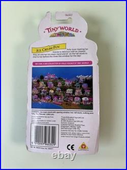 Polly Pocket ICE CREAM STAND Playset 1995 Vintage Bluebird NEW MOC Tiny World