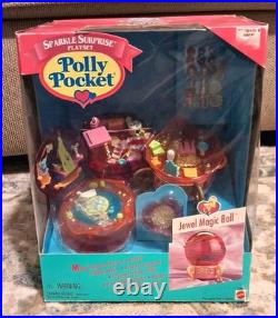 Polly Pocket JEWEL MAGIC BALL Sparkle Surprise Bluebird 1997 NIB Vintage Rare