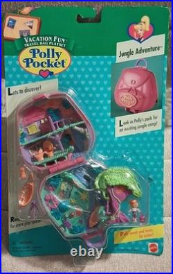 Polly Pocket JUNGLE ADVENTURE Playset 1996 Vintage Bluebird MOC NEW NRFB