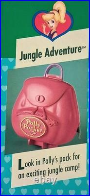 Polly Pocket JUNGLE ADVENTURE Playset 1996 Vintage Bluebird MOC NEW NRFB