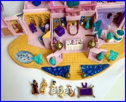 Polly Pocket Jasmine's Royal Palace Aladdin Vintage Disney Bluebird with Figures