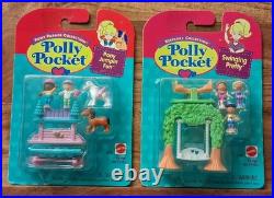 Polly Pocket Keepsake Collection Dolls Vtg Pony Jumpin' Fun & Swinging Pretty