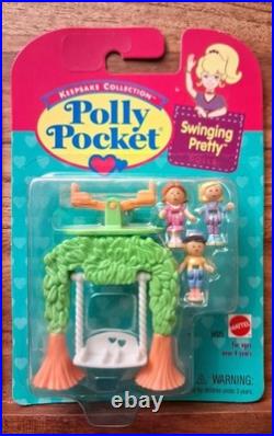 Polly Pocket Keepsake Collection Dolls Vtg Pony Jumpin' Fun & Swinging Pretty