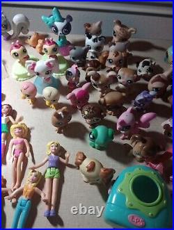 Polly Pocket LOT 30, LPS 30, (MORE) VINTAGE Over 1lb Of Clothes Etc