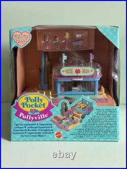 Polly Pocket Light-Up SUPERMARKET Grocery Playset Vintage Bluebird VARIATION NEW