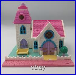 Polly Pocket Light Up Wedding Chapel VARIATION Vintage 1993 Bluebird COMPL ETE