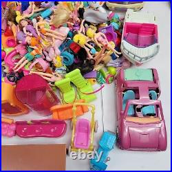 Polly Pocket Lot Dolls Clothes Accessories Cars Plane Furniture Vintage 2000's