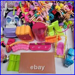Polly Pocket Lot Dolls Clothes Accessories Cars Plane Furniture Vintage 2000's