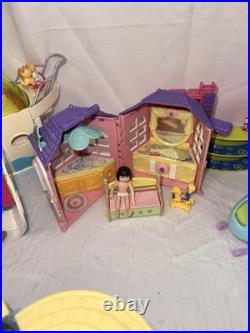 Polly Pocket Lot HUGE 40+ Dolls, 6 Cars, full sets, & More. See Photos. Vintage