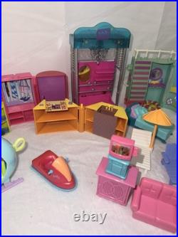 Polly Pocket Lot HUGE 40+ Dolls, 6 Cars, full sets, & More. See Photos. Vintage