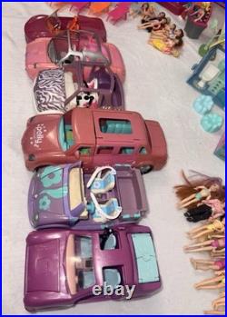 Polly Pocket Lot HUGE 40+ Dolls, 6 Cars, full sets, & More. See Photos. Vintage