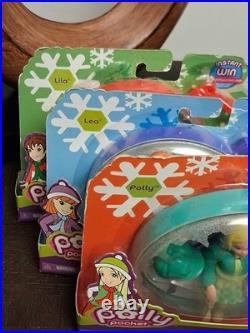 Polly Pocket Lot Of 3 Snow Much Fun Ornament Sets Lila Lea Polly 2007 Mattel NEW