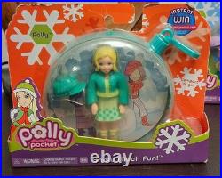 Polly Pocket Lot Of 3 Snow Much Fun Ornament Sets Lila Lea Polly 2007 Mattel NEW