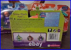 Polly Pocket Lot Of 3 Snow Much Fun Ornament Sets Lila Lea Polly 2007 Mattel NEW