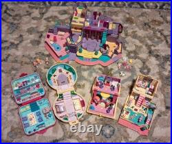 Polly Pocket Lot Vintage Magical Mansion, Enchanted Storybook, Compacts, & Dolls