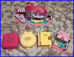Polly Pocket Lot Vintage Magical Mansion, Enchanted Storybook, Compacts, & Dolls