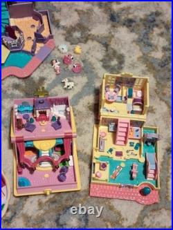 Polly Pocket Lot Vintage Magical Mansion, Enchanted Storybook, Compacts, & Dolls