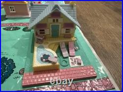Polly Pocket Lot With Map Vintage Bluebird Pollyville 8 Buildings